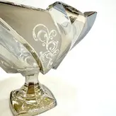 شکلات خوری درب دار شامپاینی لبه اکلیلی مدل الینور کد903