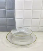 سرویس غذا خوری 33 پارچه سولو لبه طلایی کد008