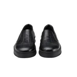 کفش تخت دخترانه مشکی چرم (704)