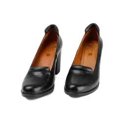 کفش پاشنه بلند چرم دخترانه (مدل 601)