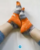 جوراب نایک آبرنگی مچی ابروبادی مشکی-نارنجی