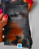 جوراب نایک پنبه ای تای دای گلکسی نارنجی