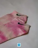 جوراب نایک آبرنگی مچی صورتی