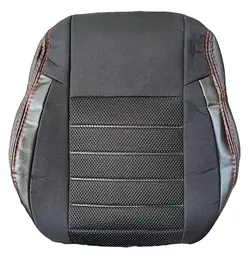 روکش صندلی پرشیا پارچه ای رنگ مشکی با دوخت قرمز