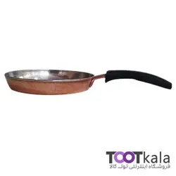 ماهیتابه مسی دسته پلاستیکی قطر ۲۳.۵ کد ۱۳۲۲