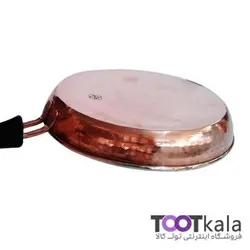 ماهیتابه مسی دسته پلاستیکی قطر ۲۳.۵ کد ۱۳۲۲