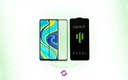 گلس شیشه ای تمام صفحه و فول چسب کاکتوس موبایل xiaomi note 9 s