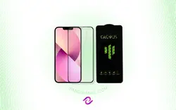 گلس شیشه ای تمام صفحه و فول چسب  کاکتوس موبایل IPHONE 13