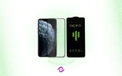 گلس شیشه ای تمام صفحه و فول چسب  کاکتوس موبایل IPHONE 11PRO