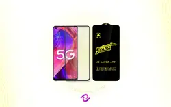 گلس شیشه ای تمام صفحه و فول چسب آنتی استاتیک موبایل Oppo A93 5G