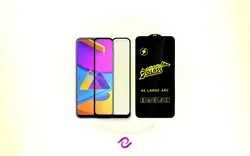 گلس شیشه ای تمام صفحه و فول چسب آنتی استاتیک موبایل Samsung M10s