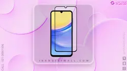 گلس شیشه ای تمام صفحه و فول چسب گوشی سامسونگ مدل Samsung A25 برند ردلیبل