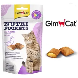 تشویقی ویتامینه گربه جیم کت طعم اردک ۶۰ گرم