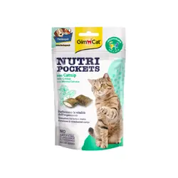 اسنک تشویقی گربه جیم کت با طعم کت نیپ GimCat Nutri Pockets Catnip وزن 60 گرم