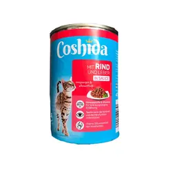 کنسرو غذای گربه کوشیدا مدل rind und leber in sauce وزن 415گرم