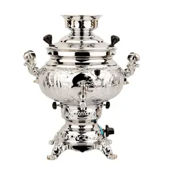 سماور گازی راشا مدل رهان قلم (6 لیتری) ا rasha samovar mod : rahan etched 6.lit
