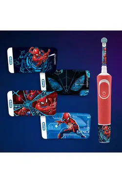 مسواک برقی بچگانه Oral-B مدل D100 طرح مردعنبکوتی