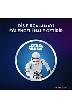 مسواک برقی بچگانه Oral-B مدل D100 طرح جنگ ستارگان۲