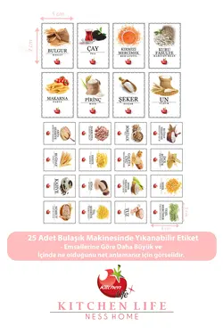 ظروف نگهداری حبوبات ۲۴ تکه Kitchen Life کد 08496