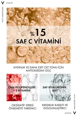 سرم آنتی اکسیدان روشن کننده ویشی مدل Liftactiv مقدار ۲۰ میلی