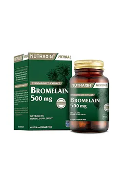 قرص بروملین آناناس Nutraxin مدل 500 میلی گرمی