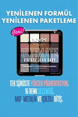 پالت سایه چشم NYX مدل Ultimate Vintage Jean Baby