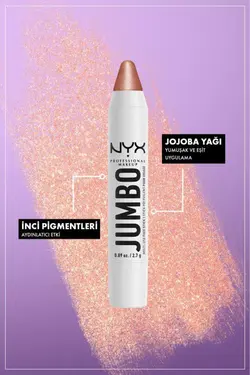 هایلایتر NYX مدل Jumbo رنگ Blueberry Muffin