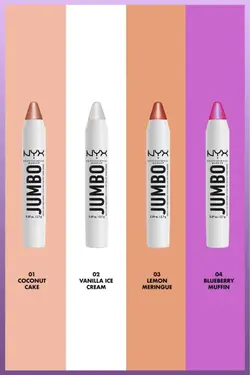 هایلایتر NYX مدل Jumbo رنگ Blueberry Muffin