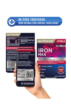 قرص Iron Max نوتراکسین آهن، ویتامین C، ویتامین B6، اسید فولیک، B12