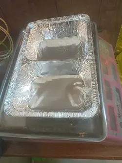 ظرف الومینیوم ۱/۵پرس با درب مقوا (کارتن ۵۰۰ تایی)