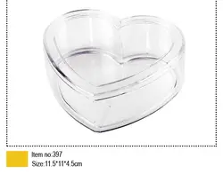 ظرف کریستال قلبی حلوایی (کارتن ۴۰ تایی)