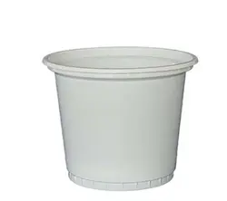 سطل ماست یکبار مصرف سایز ۱۷۰۰ سی سی با درب(احدی) (بسته ۲۵۰ تایی)