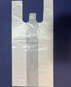 نایلون نایلکس رنگی (ابی) دسته دار مواد نو سایز ۵۵×۶۵ (کیسه ۲۵ ک)