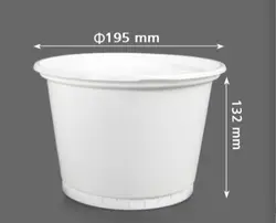 ظرف سطل ماستی یکبار مصرف سایز ۲۷۰۰ سی سی بدون درب (خویدک) (بسته ۲۰۰ تایی)