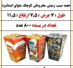 جعبه سیب زمینی مخروطی کوچک (بسته ۸۰۰ تایی)