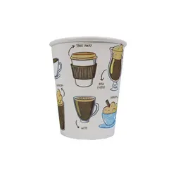 لیوان کاغذی پاپ کرن طرح دار سایز بزرگ (بسته ۱۰۰عدد)