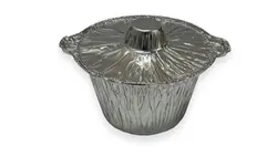 ظرف الومینیوم یکبار مصرف ۳ پرسی کد ۱۱۶ با درب مقوا(کارتن ۵۰۰ عددی)