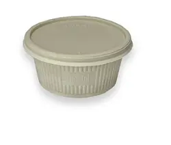 کاسه ۵۵۰ گیاهی یکبار مصرف با درب (بسته ۸۰۰ عددی)