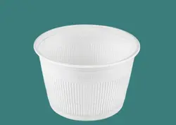 ظرف یکبار مصرف گیاهی سایز ۲۵۰۰ سی سی بدون درب (بسته ۱۰۰ تایی)