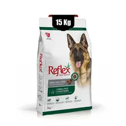 غذای خشک سگ رفلکس طعم بره و سبزیجات (Reflex High Quality Lamb Rice and Vegetables) وزن 15 کیلوگرم