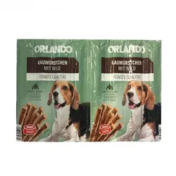 تشویقی مدادی سگ اورلاندو با طعم گوشت شکاری (Orlando Dog Treats Mit Wild) بسته 8 عددی