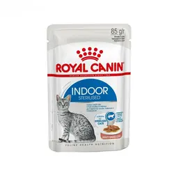 غذای پوچ گربه ایندور استرلایزد رویال کنین (Royal Canin Indoor Sterilised Wet Pouch) وزن 85 گرم