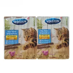 تشویقی مدادی گربه با طعم مرغ و گوشت اردک وینستون (Winston Cat Treat Sticks Chicken & Duck) بسته 10 عددی
