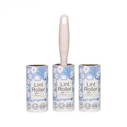 رول پرزگیر موی حیوانات خانگی 60 برگی (Animal Hair Lint Roller) به همراه یدک 2 عددی