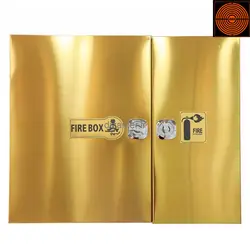 جعبه آتش نشانی فایر باکس استیل طلایی خشدار