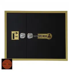 جعبه دوقلو آتش نشانی فایر باکس حاشیه طلایی آینه ای