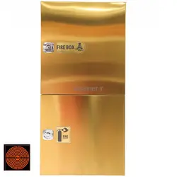 جعبه ایستاده فایر باکس استیل طلایی خشدار