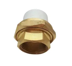 مهره ماسوره سفید یکسر جوش برنجی 3/4×25