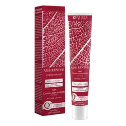 مشخصات، قیمت و خرید کرم کنسانتره شب ریول ضد چروک حاوی کوآنزیم Q10 مناسب صورت و گردن AGE RIVIVE Q10 NIGHT