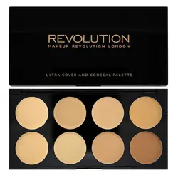 مشخصات، قیمت و خرید پالت کانتور و کانسلیر چرب رولوشن ultra cover and concealer light-medium